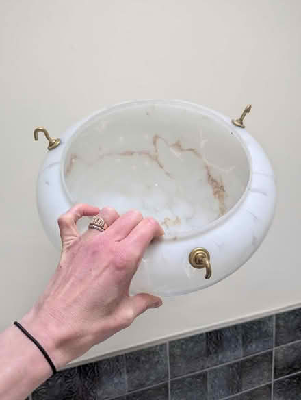 Photo of free 1930s vintage glass light shade (Rowlands Gill NE39) #1