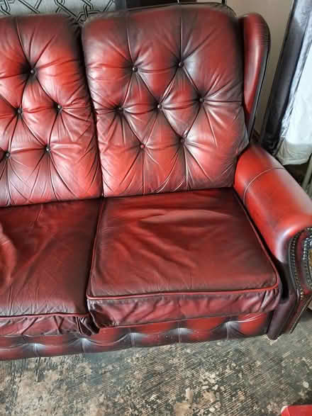 Photo of free Oxblood sofa (birmingham) #3