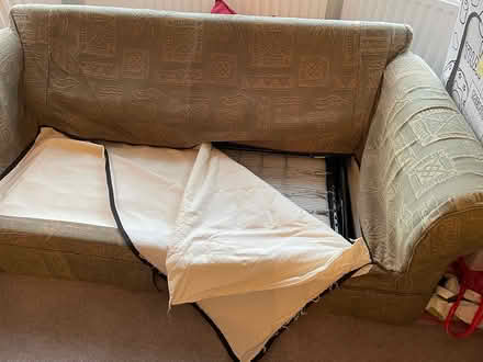 Photo of free 3 seater sofa bed - green (Horsham) #3