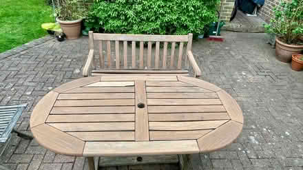 Photo of free Garden table and bench (Cobham KT11) #1