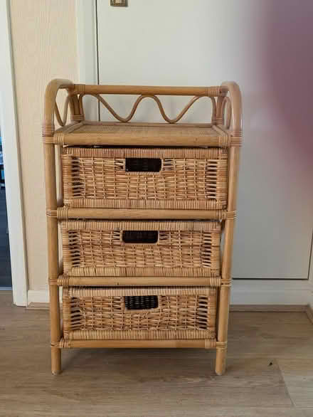 Photo of free 2 Wicker sets of drawers (Cubbington) #1