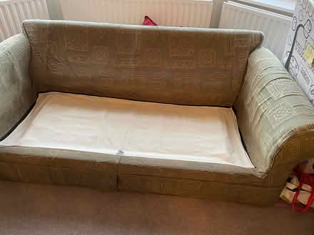 Photo of free 3 seater sofa bed - green (Horsham) #2