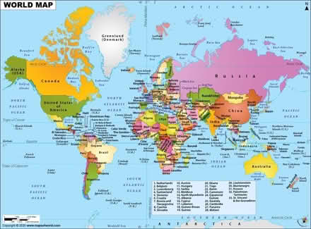 Photo of World map (Silverhill Park TN37) #1