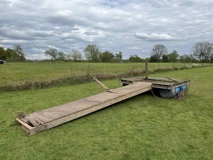 Photo of free Hinged river mooring with platform (Clevelode WR13) #4