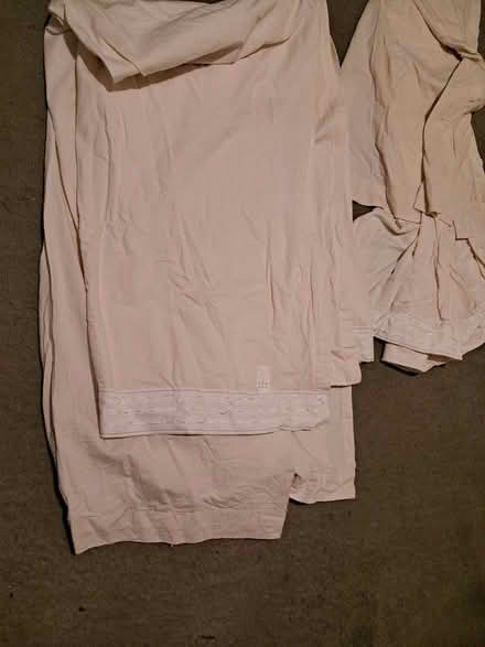 Photo of free a pair of cream cotton curtains (Woodingdean BN2) #1