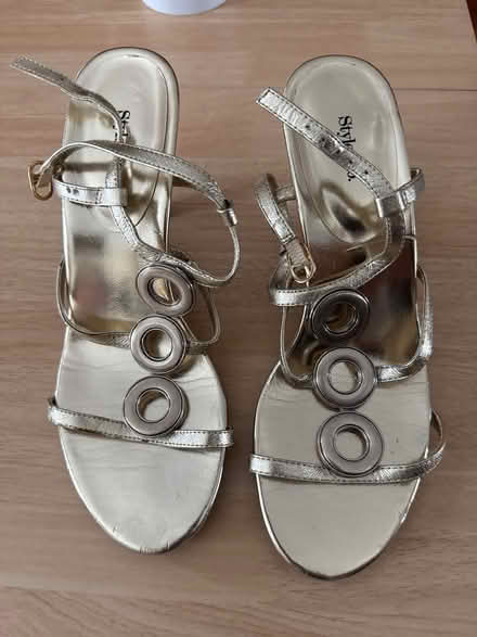 Photo of free Gold heels (Newtonville) #1