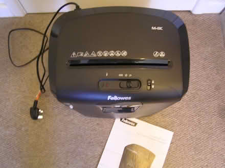Photo of free Fellowes M8C paper shredder (West Moors) #1