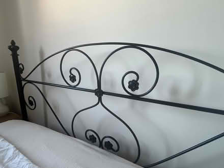 Photo of free Metal headboard for double bed (Southhouse EH17) #2