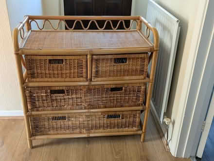 Photo of free 2 Wicker sets of drawers (Cubbington) #2