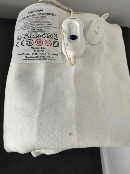 Photo of free Electric blanket (Sheffield S14 Gleadless) #1