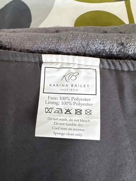 Photo of free A pair of velvet eyelet curtains (Whiteway) #4