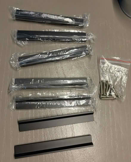 Photo of free 7 brand new black matte drawer pulls (Forest Gate E7) #2