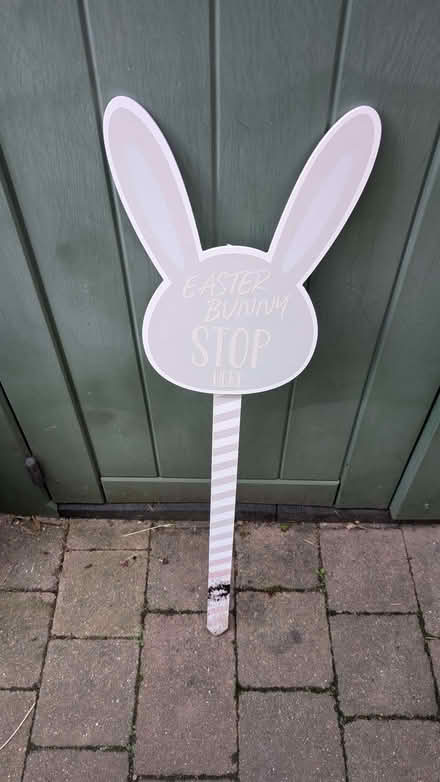 Photo of free Easter bunny sign (Calverton MK19) #1