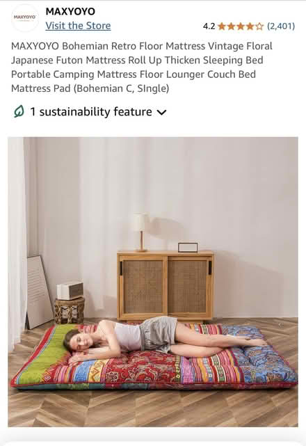 Photo of free Floor Mattress (used once) - Single (CR2) #2