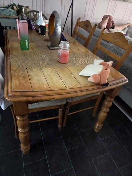 Photo of free Wooden table and chairs (Trumpington cambridge) #2