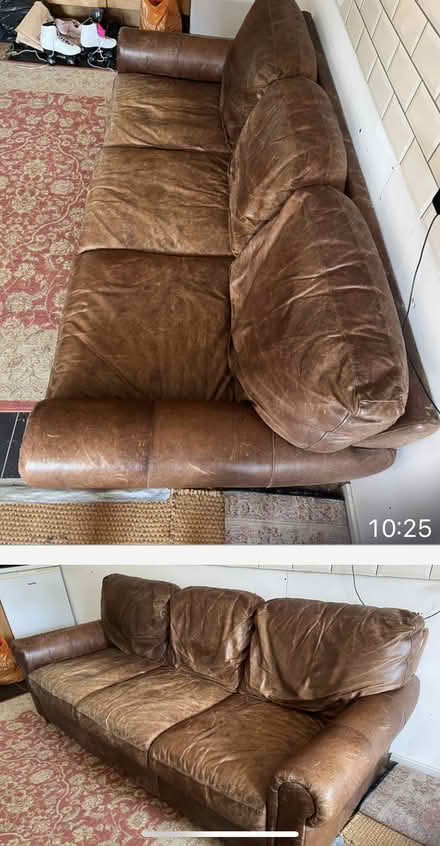 Photo of free Leather DFS 3 seater sofa (OX29, witney) #3