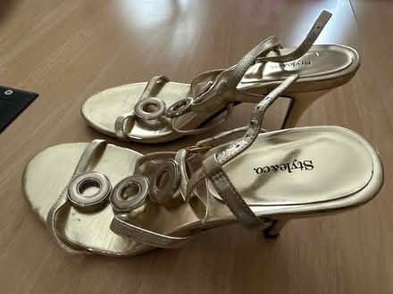 Photo of free Gold heels (Newtonville) #2