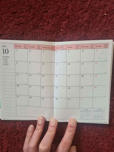 Photo of free 2025 Diary (Lewes BN7) #2