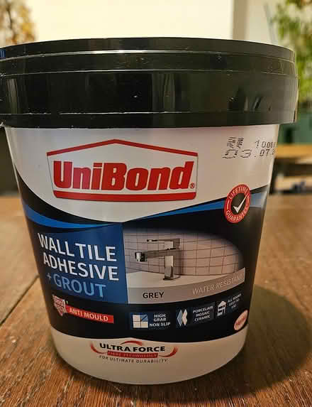 Photo of free UniBond tile adhesive & grout GREY (Epsom KT17) #1