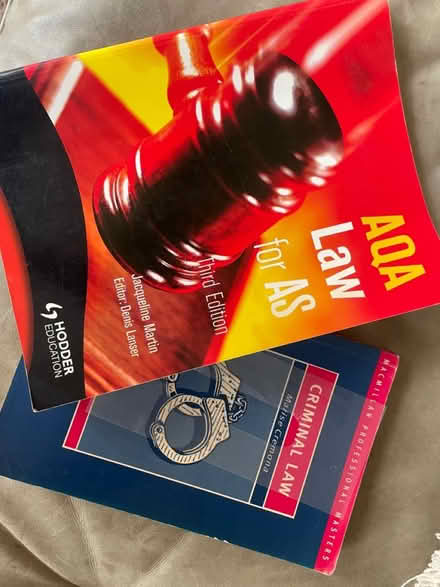 Photo of free 2 law and criminology text books (Sherwood NG5) #1