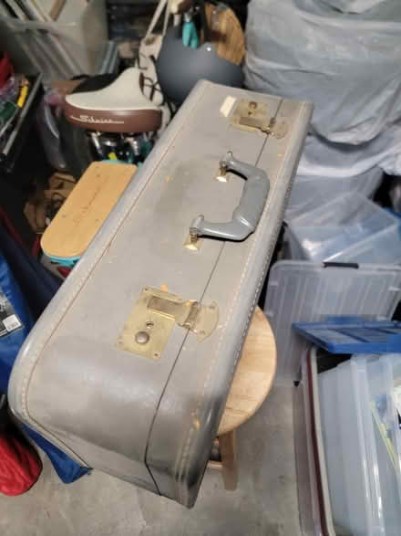 Photo of free Funky blue suitcase (North Boulder) #2