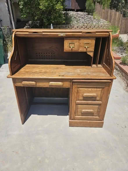 Photo of free Oak Rolltop Desk (El Cajon) #1