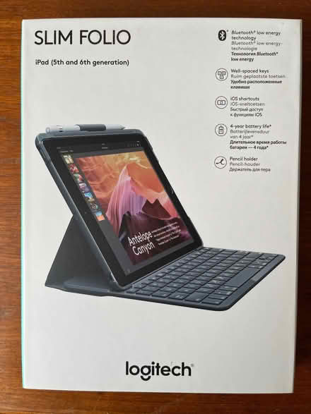 Photo of free Logitech Slim Folio keyboard for iPad 5th and 6th Generation (Upton CH49) #1