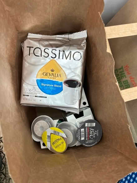 Photo of free Bag of Tassimo coffee and tea pods (Ithaca) #1