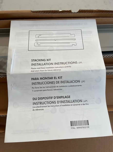 Photo of free Washer/dryer stacking kit (Telegraph & Ashby in Berkeley) #1