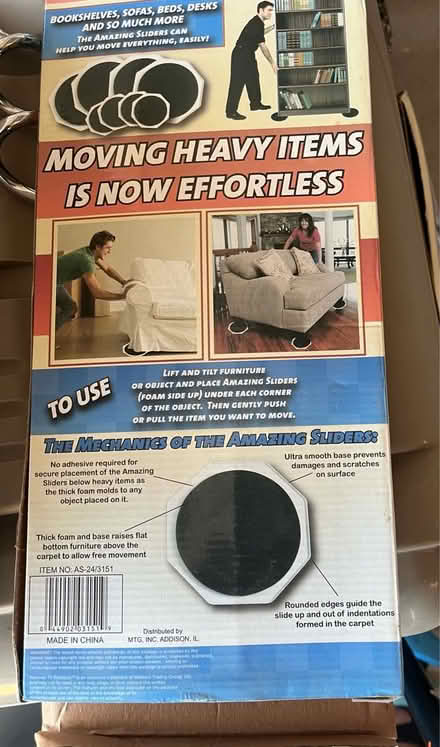 Photo of free Furniture sliders (Wexford, PA) #1