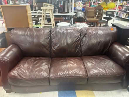 Photo of free leather couch (Fall River) #1