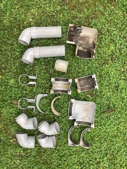 Photo of free Grey - Large Household Guttering - Various Pieces (Bisley GL6) #1