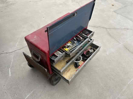 Photo of free Tool box on dolly (1008 Ardmore Circle Redlands) #1