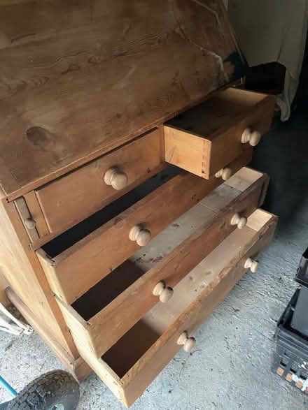 Photo of free Pine writing desk (Staines-upon-Thames TW18) #4