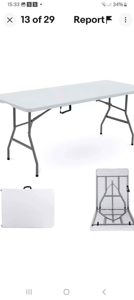 Photo of Folding camping tressle style table (Arleston TF1) #2