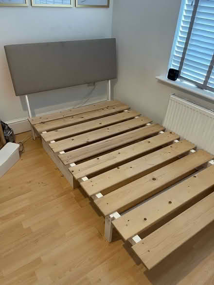 Photo of free Compact double bed frame, underbed storage and mattress (Beckenham BR3) #1