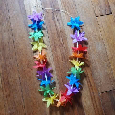 Photo of free Rainbow plastic flowers (Ann Arbor Northwest Side) #1