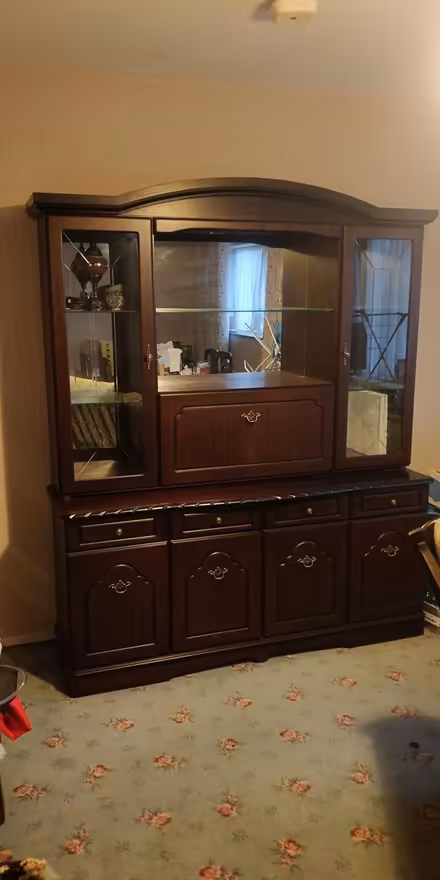 Photo of free Mahogany drinks and display cabinet (Naas) #1
