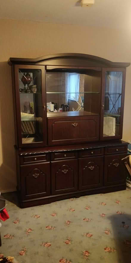Photo of free Mahogany drinks and display cabinet (Naas) #1