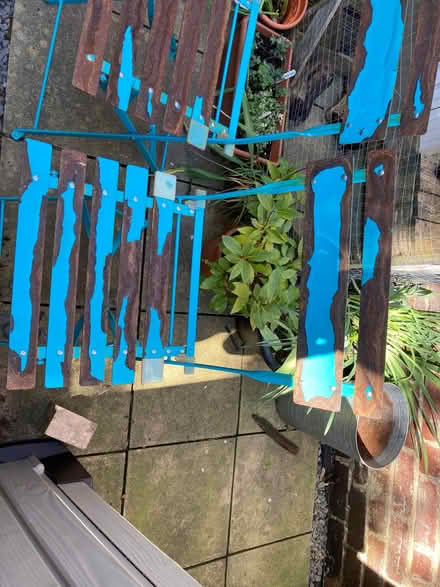 Photo of free 2x metal garden chairs (Crookes S10) #4