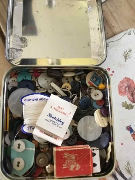 Photo of free Tin of buttons (The Fish SY7) #1