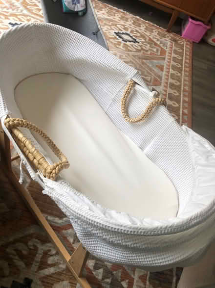 Photo of free Moses basket and rocking stand (Hertford EN11) #2