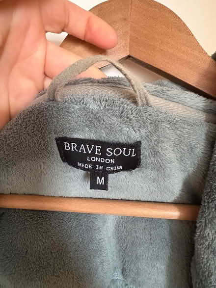 Photo of free Men fleece robe darker green grey (Stockport centre) #2