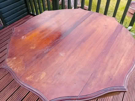 Photo of free Small wooden table on castors. (Skelton CA11) #2