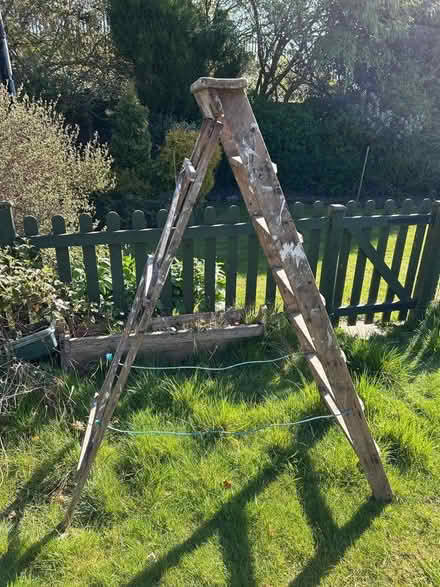 Photo of free Wooden A-frame step ladder (Horsforth LS18) #3