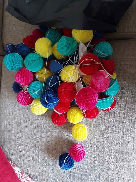 Photo of free Paper pom poms (need untangling) (Wildridings RG12) #1