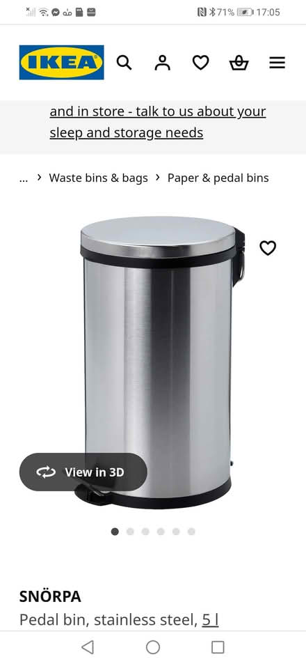 Photo of Large Metal Kitchen Bin (MK14 Great Linford) #1