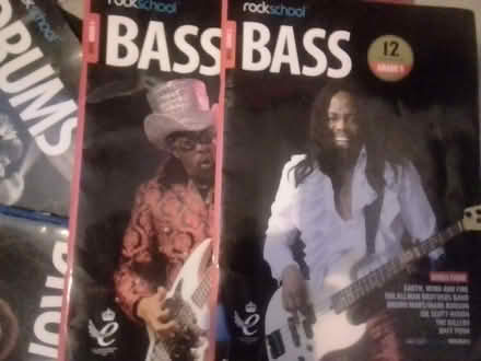 Photo of free rock school drums & bass guitar learning books. (Askew Road W12) #3
