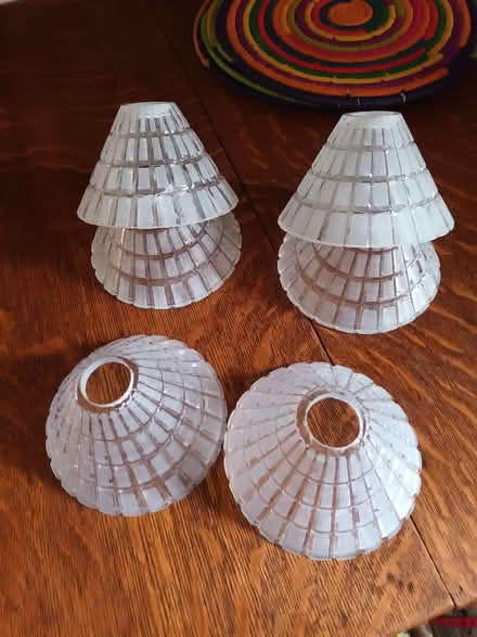 Photo of free 6 glass lampshades (Frankwell SY3) #1