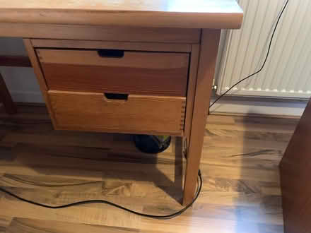Photo of free Pine wood desk (Sutton Courtenay OX14) #2
